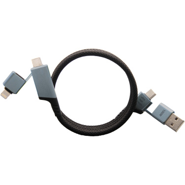 Logo trade corporate gifts picture of: SCX.design C52 100W 4-in-1 rPET magnetic ultra fast charging cable 