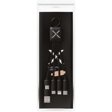 Logo trade promotional merchandise picture of: SCX.design C13 15W 5-in-1 charging cable