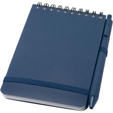 Logotrade promotional item picture of: Thalaasa A6 hard cover ocean-bound notebook with ballpoint pen (black ink)