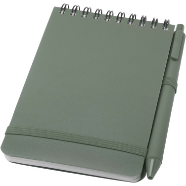 Logotrade promotional merchandise photo of: Thalaasa A6 hard cover ocean-bound notebook with ballpoint pen (black ink)