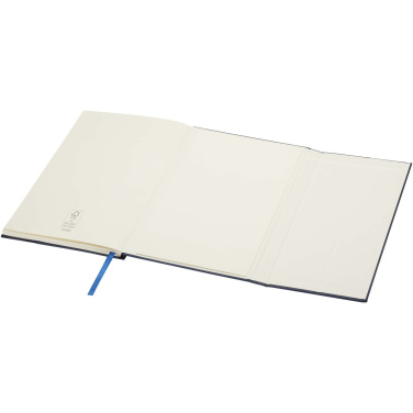 Logo trade promotional merchandise image of: Alejandra A5 recycled plastic hard cover notebook