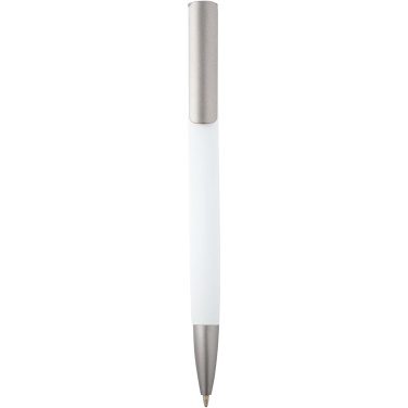 Logotrade promotional product picture of: Ziggur aluminium ballpoint pen (blue ink)