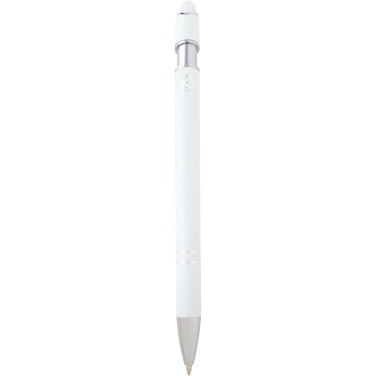 Logo trade promotional giveaways picture of: Kish ballpoint pen with silver finish (blue ink)