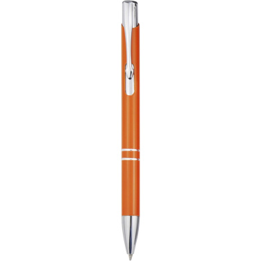 Logo trade business gift photo of: Moneta recycled aluminium ballpoint pen (blue ink)