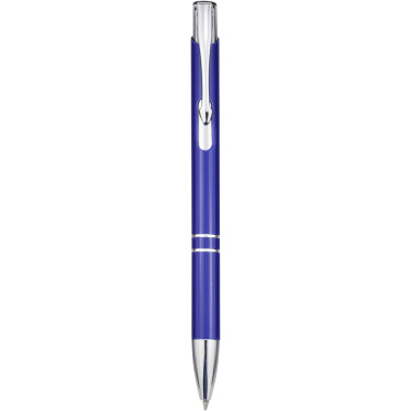 Logotrade promotional gift picture of: Moneta recycled aluminium ballpoint pen (blue ink)