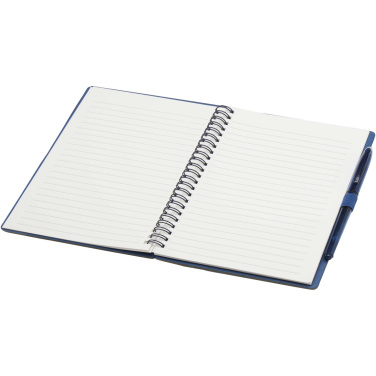 Logo trade promotional merchandise image of: Slate reusable soft cover notebook and pen set (black ink)