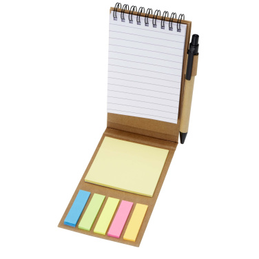 Logotrade advertising product picture of: Flipper sticky notepad with ballpoint pen (black ink)