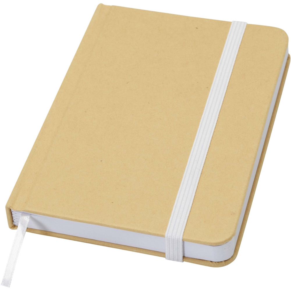 Logotrade promotional gift image of: Reed A6 recycled hard cover notebook with plain pages