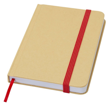 Logo trade advertising products image of: Reed A6 recycled hard cover notebook with plain pages