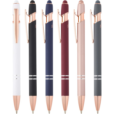 Logotrade promotional merchandise image of: Nanna ballpoint pen with rose gold finish (black ink)