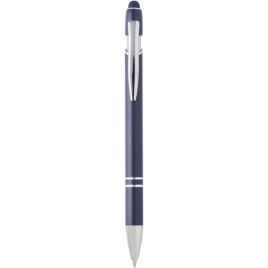 Logo trade promotional gifts picture of: Kish ballpoint pen with silver finish (black ink)