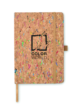 Logo trade advertising product photo of: A5 cork coloured notebook
