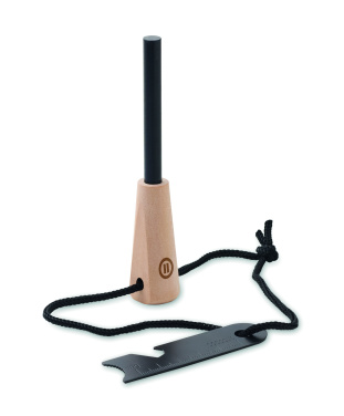 Logo trade promotional giveaways picture of: Pine wood fire starter tools