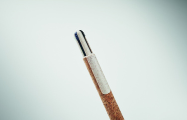 Logotrade promotional merchandise image of: Cork 4-colour ink ball pen