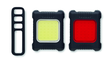 Logo trade promotional giveaways picture of: Rechargeable bike light set