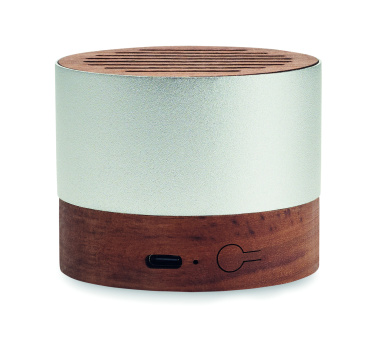 Logo trade promotional giveaways picture of: Recycled aluminium speaker