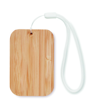 Logo trade promotional giveaways image of: 15W wireless charger in bamboo
