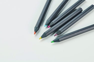 Logotrade promotional items photo of: 6 black colouring pencils
