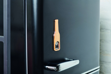 Logo trade promotional giveaways image of: Bamboo bottle opener