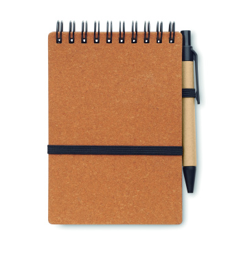 Logo trade promotional merchandise picture of: Recycled notebook with ball pen