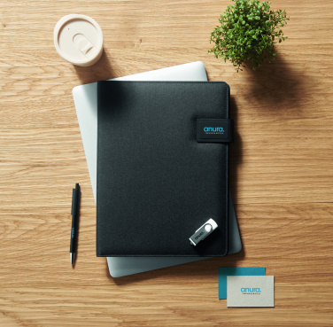 Logo trade advertising products picture of: A4 folder and wireless charger