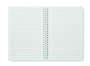 Logo trade promotional giveaways picture of: A5 recycled carton notebook