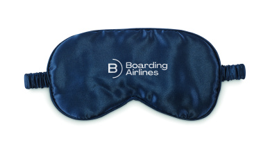 Logo trade promotional items picture of: Soft polyester eye mask