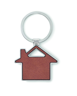 Logotrade promotional giveaway image of: House shaped key ring