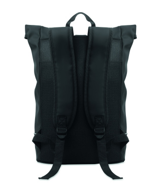 Logo trade corporate gift photo of: Laptop 15" roll top PU backpack