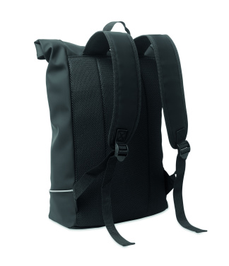 Logotrade corporate gift image of: Laptop 15" roll top PU backpack