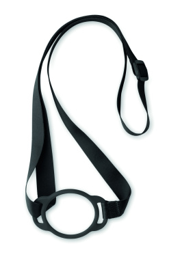 Logo trade promotional giveaway photo of: Lanyard with cup holder 6cm