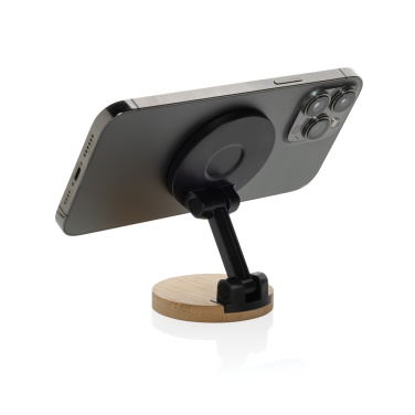 Logotrade corporate gifts photo of: Magmount RCS recycled plastic and bamboo phone stand