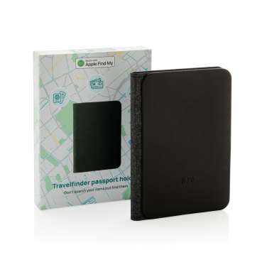 Logo trade promotional item photo of: Trackmate RCS rpolyester passport holder worldwide locating
