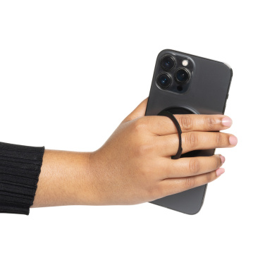 Logo trade promotional merchandise image of: Terra Magnetic RCS rplastic magnetic phone holder with ring