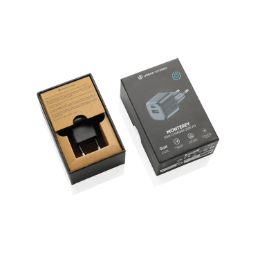 Logotrade promotional merchandise photo of: Urban Vitamin Monterey RCS recycled plastic 20W GAN charger