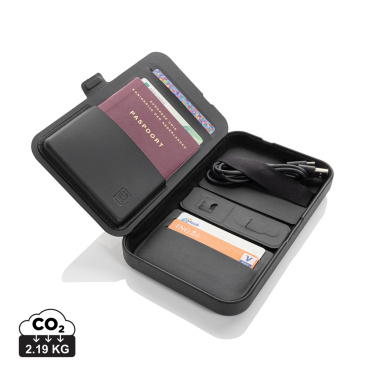 Logo trade promotional items picture of: Swiss Peak RCS recycled travel case with 3 in 1 charger