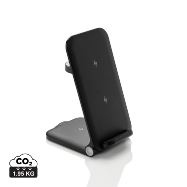 Logotrade promotional merchandise image of: Powerpal 3 in 1 RCS recycled plastic 15W charger
