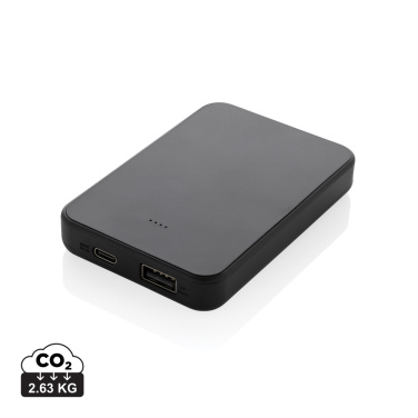 Logo trade promotional giveaway photo of: Boostcore RCS recycled plastic powerbank 5.000mAh with USB C