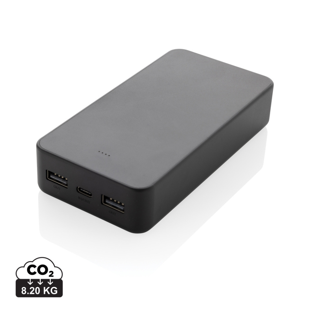 Logotrade promotional product picture of: Boostcore RCS recycled plastic powerbank 20.000mAh USB C