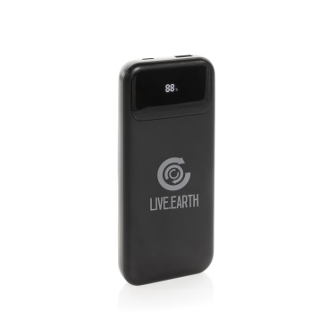 Logo trade advertising products image of: Turbopack RCS rplastic powerbank 10.000 integrated cables