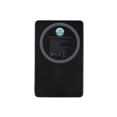Logo trade advertising product photo of: Orion RCS recycled aluminum 5000 mah 5W magnetic powerbank