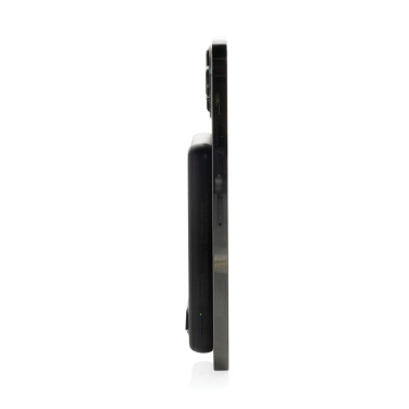 Logo trade promotional giveaway photo of: Zen RCS rplastic 5000 mah 5W magnetic bamboo powerbank