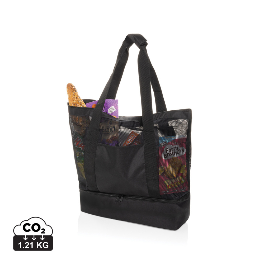 Logo trade promotional products picture of: Iqlo Aware™ RPET 2-in-1 cooler tote
