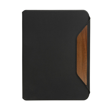 Logotrade promotional giveaways photo of: Teri AWARE™ RPET and walnut A4 portfolio
