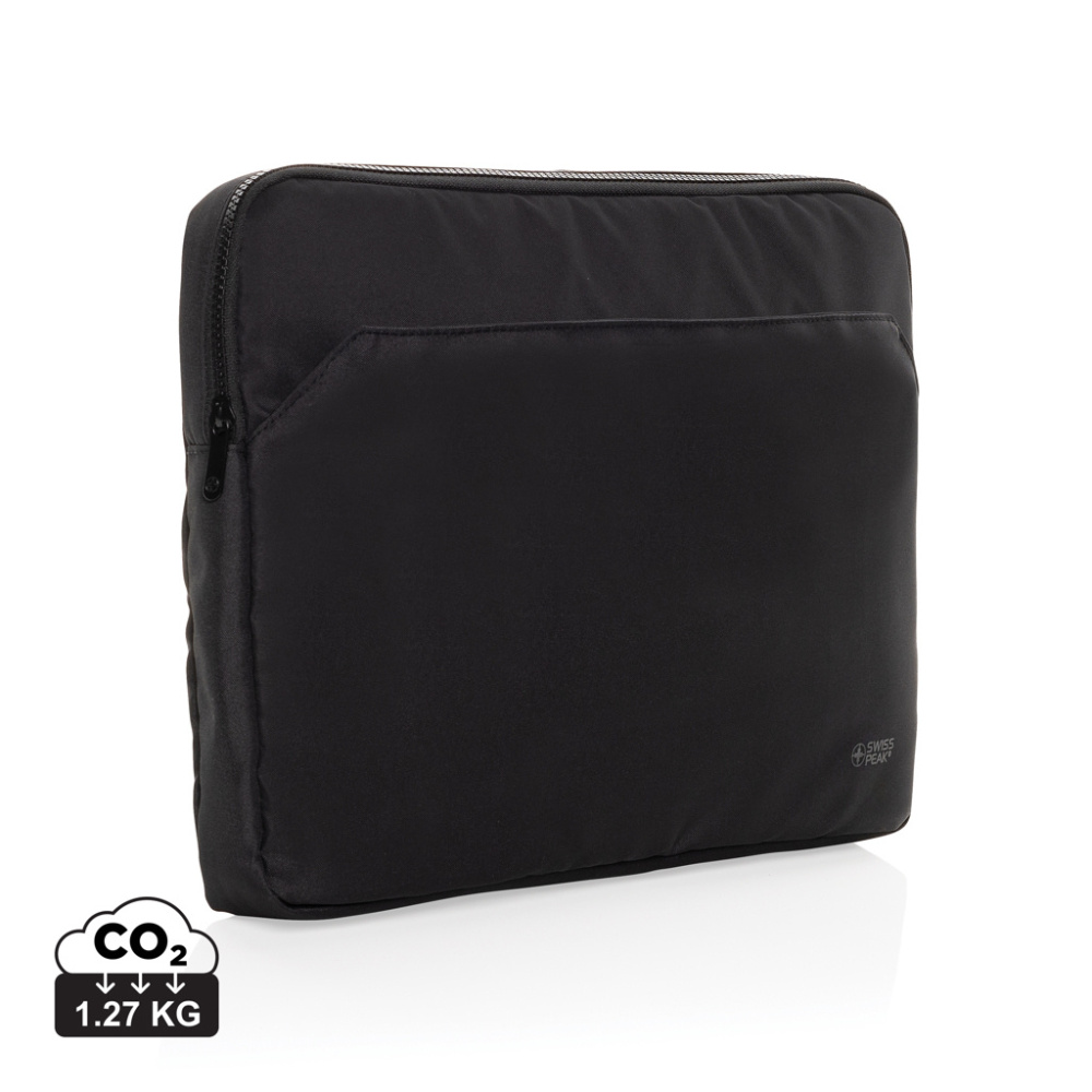 Logo trade promotional items picture of: Swiss Peak Aware™ RPET Essential 15.6 inch laptop sleeve