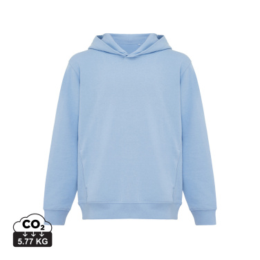 Logotrade promotional gift image of: Iqoniq Yengo kids recycled cotton hoodie with sidepockets