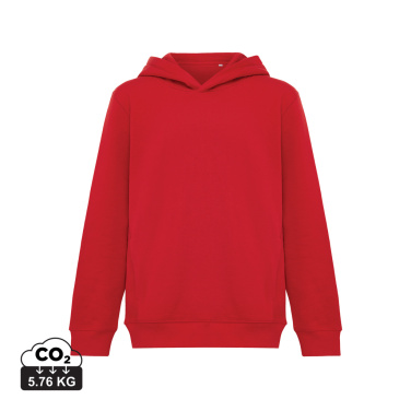 Logotrade promotional giveaways photo of: Iqoniq Yengo kids recycled cotton hoodie with sidepockets