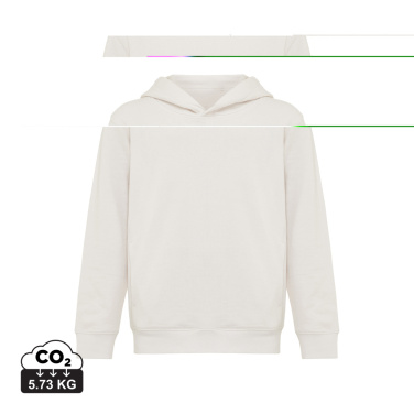 Logo trade promotional giveaway photo of: Iqoniq Yengo kids recycled cotton hoodie with sidepockets