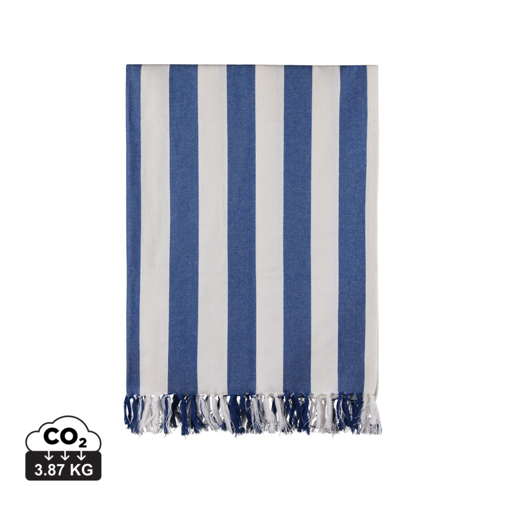 Logotrade corporate gift image of: VINGA Ornos GRS recycled cotton hammam towel