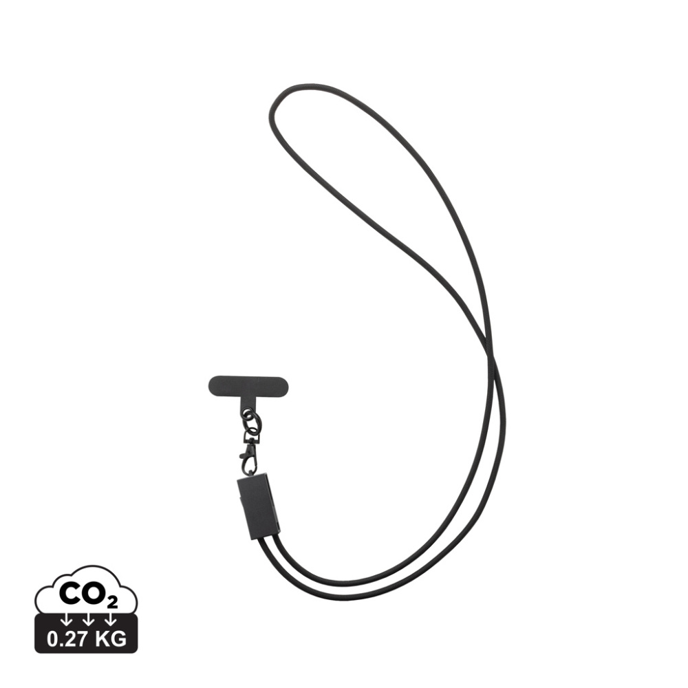 Logotrade advertising product picture of: Terra RCS recycled PET phone cord with dual charge cable